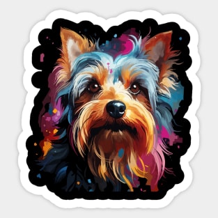 Yorkshire Terrier Rainbow Sticker